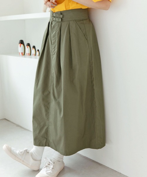 PAR ICI（パーリッシィ）の「ギャバ ミリタリースカート（スカート・レディース・ベージュ/カーキ・FREE）」の5枚目の写真