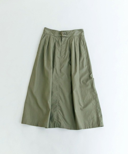 PAR ICI（パーリッシィ）の「ギャバ ミリタリースカート（スカート・レディース・ベージュ/カーキ・FREE）」の3枚目の写真