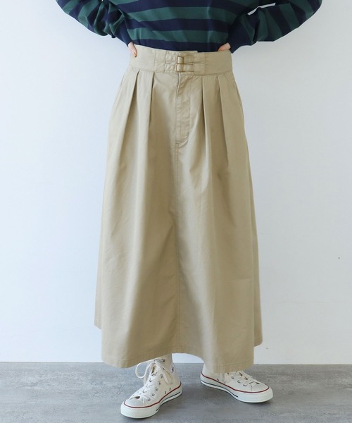 PAR ICI（パーリッシィ）の「ギャバ ミリタリースカート（スカート・レディース・ベージュ/カーキ・FREE）」の16枚目の写真