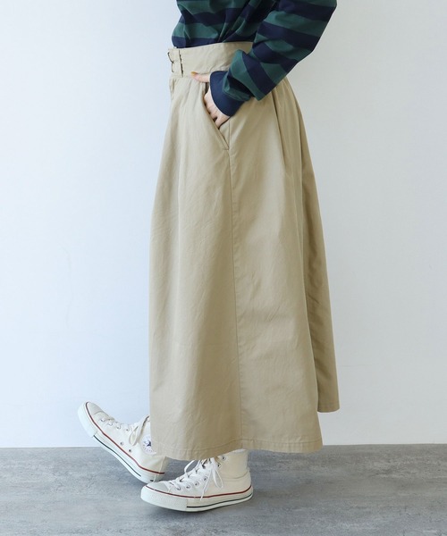 PAR ICI（パーリッシィ）の「ギャバ ミリタリースカート（スカート・レディース・ベージュ/カーキ・FREE）」の18枚目の写真