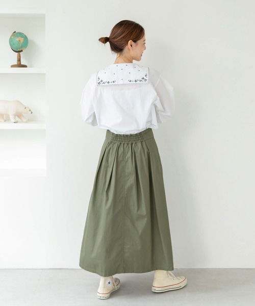 PAR ICI（パーリッシィ）の「ギャバ ミリタリースカート（スカート・レディース・ベージュ/カーキ・FREE）」の14枚目の写真