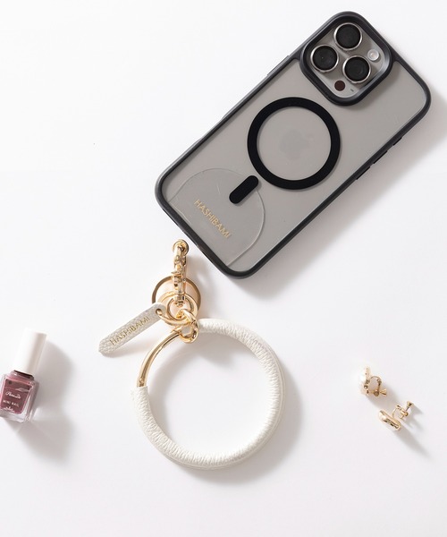HASHIBAMI(ハシバミ)の「【HASHIBAMI】ウィンドベル スマホハンドストラップ(スマホグッズ・レディース・シルバー/ブラック/グレイッシュベージュ/ゴールド/ブラウン/ホワイト系1/ワイン・FREE)」の2枚目の写真