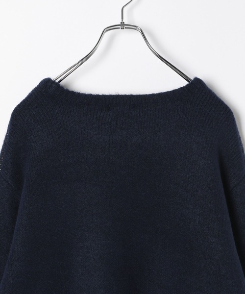 LEPSIM（レプシィム）の「5ゲージドッグジャガードプルオーバー　251744（ニット/セーター・レディース・グレイッシュベージュ/ネイビー・FREE）」の7枚目の写真