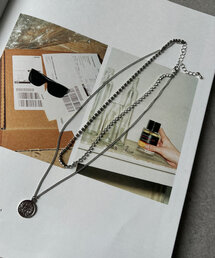 DouDou | ラインストーンコイン2連ネックレス(ネックレス)