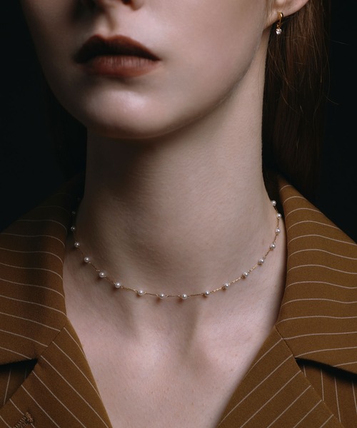 CENE(セネ)の「【CENE】セネ/ステーションパールネックレス(ネックレス・レディース・ゴールド・FREE)」の1枚目の写真