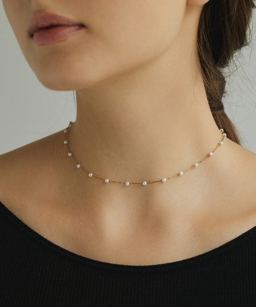 CENE(セネ)の「【CENE】セネ/ステーションパールネックレス(ネックレス・レディース・ゴールド・FREE)」の3枚目の写真
