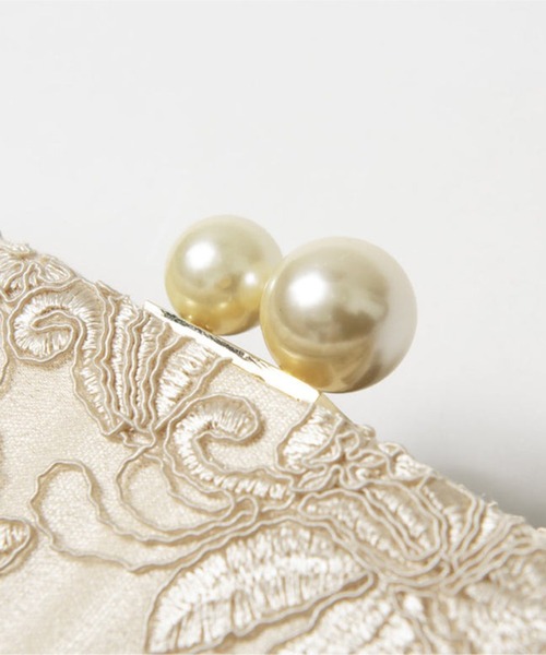 SETUP7(セットアップセブン)の「【metoi】刺繍レースクラッチバッグ 結婚式 二次会 パーティー フォーマル オケージョン(ショルダーバッグ・レディース・ベージュ/ブラック・FREE)」の13枚目の写真
