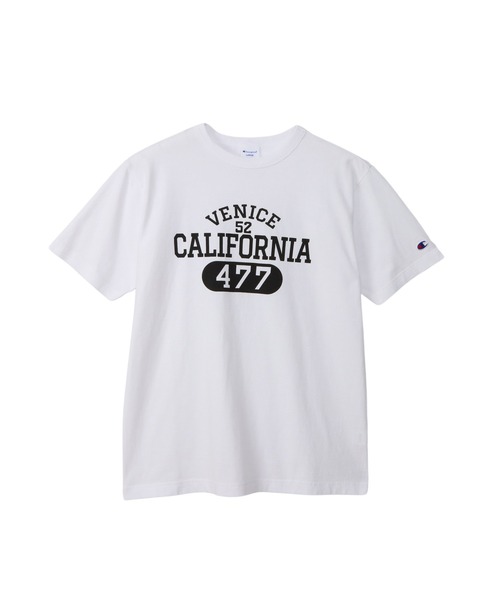Champion(チャンピオン)の「【Champion/チャンピオン】メンズ ベーシック 大きいサイズ ショートスリーブTシャツ(Tシャツ/カットソー・メンズ・ネイビー/ホワイト×ブラック/グレー/ブラック系その他・XXXX-LARGE/XXX-LARGE/XX-LARGE)」の2枚目の写真