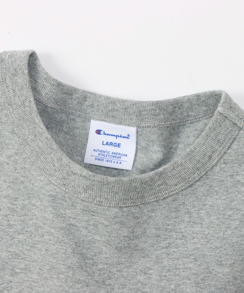 Champion(チャンピオン)の「【Champion/チャンピオン】メンズ ベーシック 大きいサイズ ショートスリーブTシャツ(Tシャツ/カットソー・メンズ・ネイビー/ホワイト×ブラック/グレー/ブラック系その他・XXXX-LARGE/XXX-LARGE/XX-LARGE)」の13枚目の写真