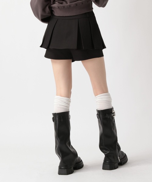 FOREVER 21(フォーエバー トゥエンティーワン)の「【2025SS】レイヤードプリーツスカパン(その他パンツ・レディース・グレー/ブラック・MEDIUM/SMALL)」の10枚目の写真