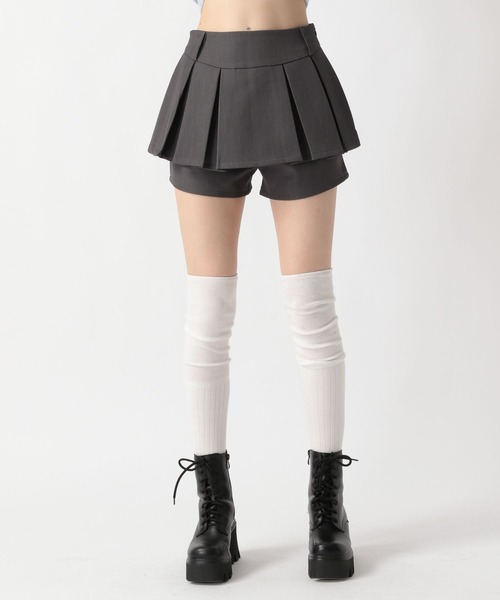 FOREVER 21(フォーエバー トゥエンティーワン)の「【2025SS】レイヤードプリーツスカパン(その他パンツ・レディース・グレー/ブラック・MEDIUM/SMALL)」の11枚目の写真