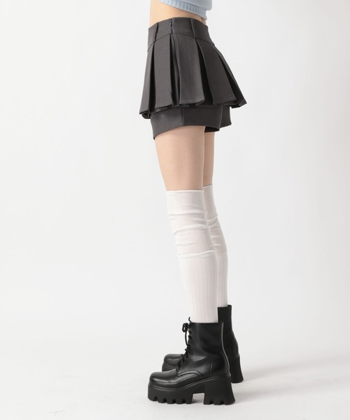 FOREVER 21(フォーエバー トゥエンティーワン)の「【2025SS】レイヤードプリーツスカパン(その他パンツ・レディース・グレー/ブラック・MEDIUM/SMALL)」の12枚目の写真