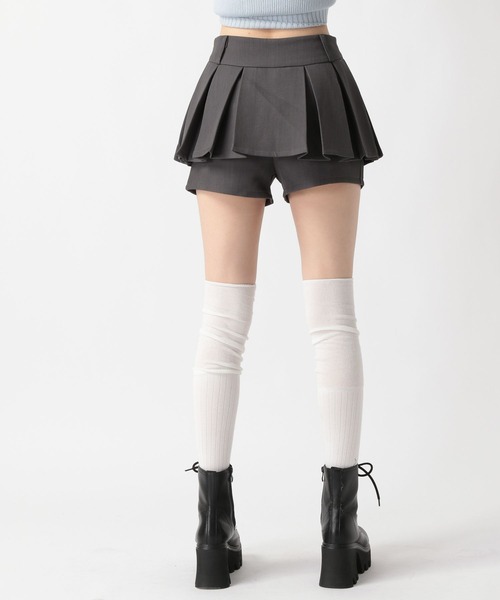 FOREVER 21(フォーエバー トゥエンティーワン)の「【2025SS】レイヤードプリーツスカパン(その他パンツ・レディース・グレー/ブラック・MEDIUM/SMALL)」の13枚目の写真