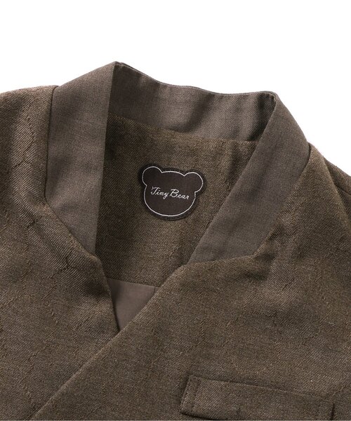 apres les cours（アプレレクール）の「tinybear フォーマルジャケット（スーツジャケット・キッズ・ブラウン・90/100/110/120）」の8枚目の写真