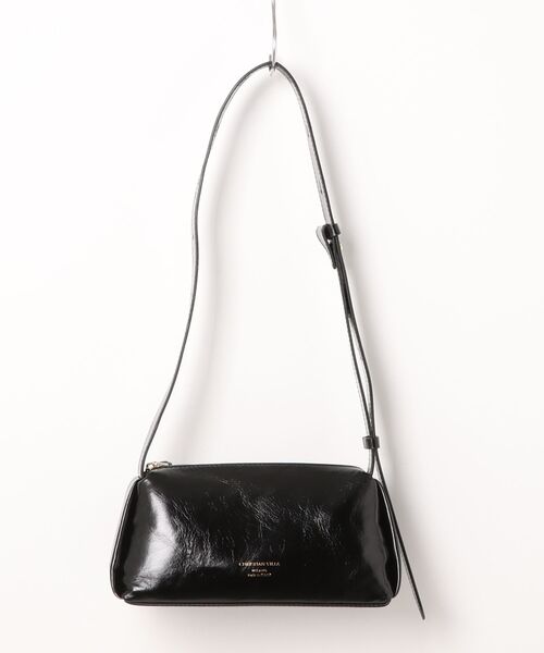 CHRISTIAN VILLA（クリスチャンヴィラ）の「【CHRISTIAN VILLA】レザーショルダーワイドバッグ(Q56447)（ショルダーバッグ・レディース・ベージュ/ブラック・ALL）」の3枚目の写真