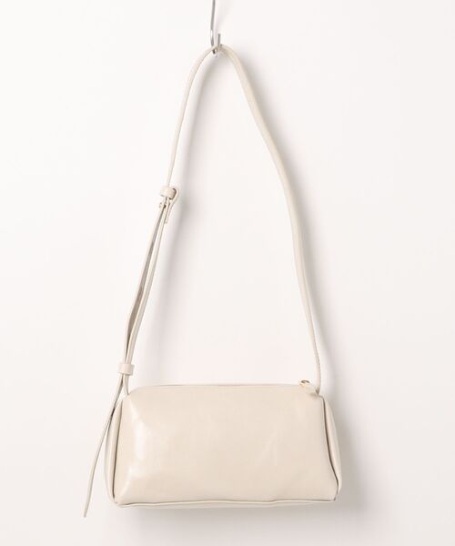 CHRISTIAN VILLA（クリスチャンヴィラ）の「【CHRISTIAN VILLA】レザーショルダーワイドバッグ(Q56447)（ショルダーバッグ・レディース・ベージュ/ブラック・ALL）」の7枚目の写真