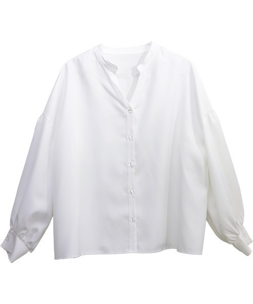 【新品未使用•タグ無し】UNITED ARROWS バックフリルホワイトブラウス Aletta vita ブラウス バックフリル バックシャン ボリューム袖