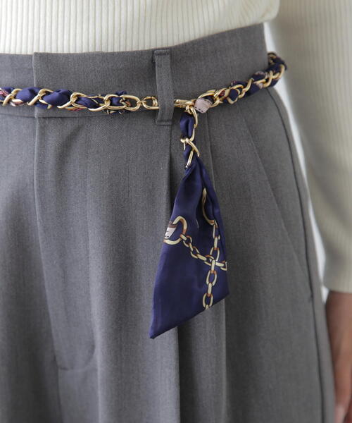 FREE'S MART(フリーズマート)の「◆スカーフチェーンベルト(ベルト・レディース・ホワイト系その他/ワンウォッシュ・フリ-)」の7枚目の写真