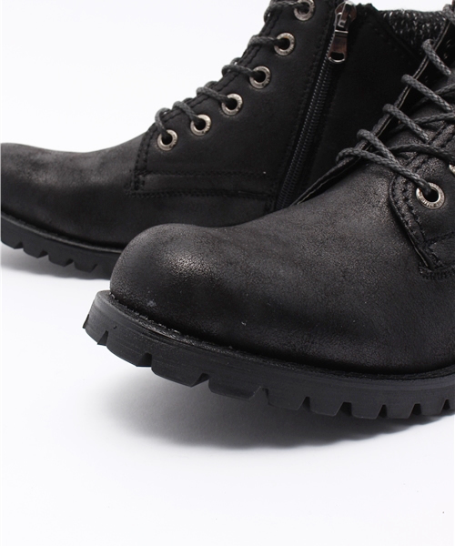 VENCEEXCHANGE（ヴァンスエクスチェンジ）の「ニットムラスムスショートブーツ（ブーツ・メンズ・ブラック/ライトブラウン・MEDIUM/LARGE）」の3枚目の写真