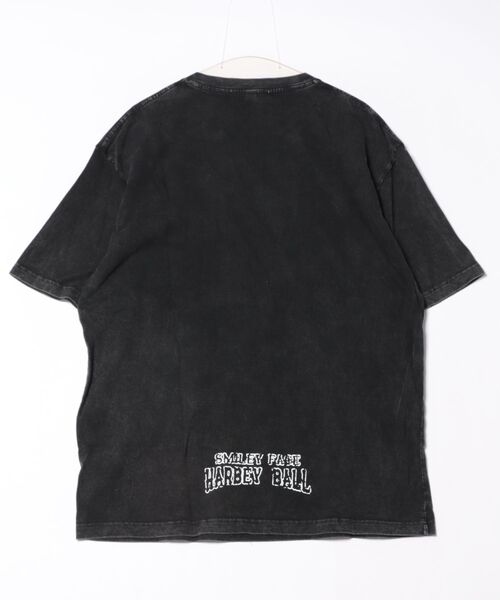 JUGLANS(ユグランス)の「【SMILEY FACE 】スマイルピグメントTEE/ルーズシルエット/メンズ(Tシャツ/カットソー・メンズ・イエロー系/ピンク系・M/L)」の4枚目の写真