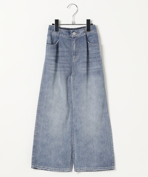 10C REPIPI(ジューシーレピピ)の「【10C REPIPI】ワイドホックデニムパンツ(デニムパンツ・キッズ・ブルー/ブラック系その他/ブルー系その他・120cm/110cm/130cm)」の1枚目の写真