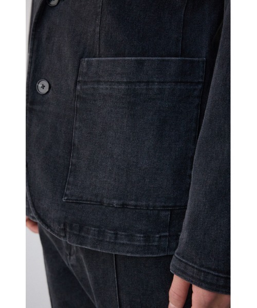 AZUL by moussy（アズールバイマウジー）の「ストレッチデニムテーラードジャケット（テーラードジャケット・メンズ・ブルー/ブラック・MEDIUM/LARGE）」の11枚目の写真