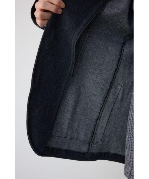 AZUL by moussy（アズールバイマウジー）の「ストレッチデニムテーラードジャケット（テーラードジャケット・メンズ・ブルー/ブラック・MEDIUM/LARGE）」の13枚目の写真