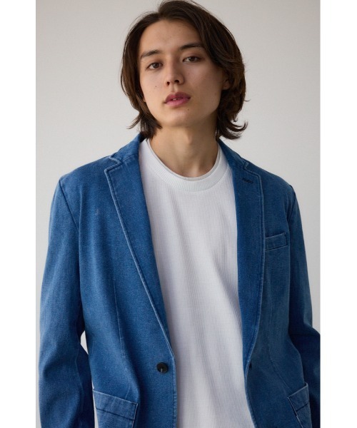 セール】ストレッチデニムテーラードジャケット（テーラードジャケット