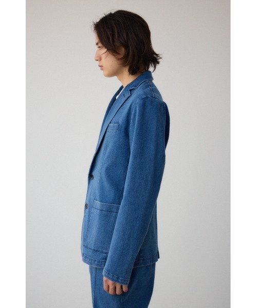 AZUL by moussy（アズールバイマウジー）の「ストレッチデニムテーラードジャケット（テーラードジャケット・メンズ・ブルー/ブラック・MEDIUM/LARGE）」の3枚目の写真