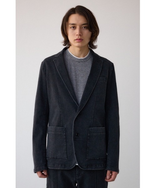 セール】ストレッチデニムテーラードジャケット（テーラードジャケット