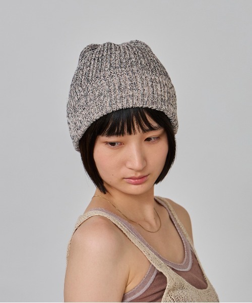 OVERRIDE（オーバーライド）の「OVERRIDE  RECXJP KNITWATCH SG / オーバーライド（ニットキャップ/ビーニー・レディース・イエロー/ベージュ/ピンク・57~59cm）」の3枚目の写真