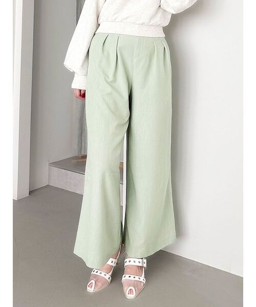 dazzlin（ダズリン）の「ハイウエストワイドパンツ（その他パンツ・レディース・グレー/ブラック/ライトグレー/グリーン・SMALL/MEDIUM）」の4枚目の写真