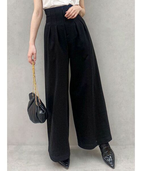 dazzlin（ダズリン）の「ハイウエストワイドパンツ（その他パンツ・レディース・グレー/ブラック/ライトグレー/グリーン・SMALL/MEDIUM）」の2枚目の写真