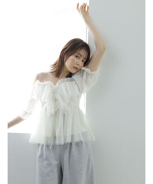 dazzlin（ダズリン）の「ハイウエストワイドパンツ（その他パンツ・レディース・グレー/ブラック/ライトグレー/グリーン・SMALL/MEDIUM）」の8枚目の写真