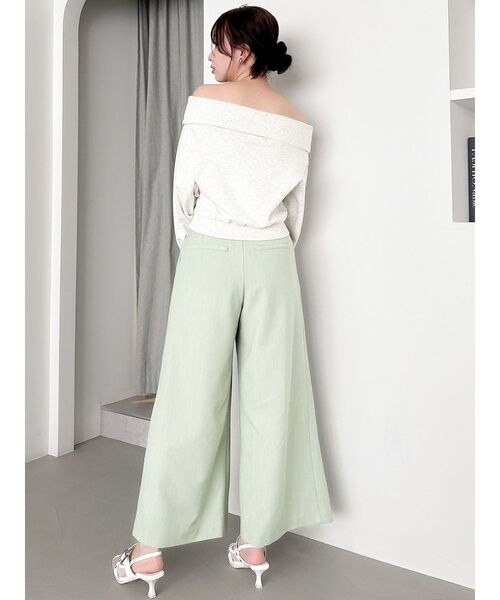 dazzlin（ダズリン）の「ハイウエストワイドパンツ（その他パンツ・レディース・グレー/ブラック/ライトグレー/グリーン・SMALL/MEDIUM）」の16枚目の写真