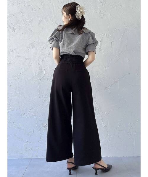 dazzlin（ダズリン）の「ハイウエストワイドパンツ（その他パンツ・レディース・グレー/ブラック/ライトグレー/グリーン・SMALL/MEDIUM）」の21枚目の写真