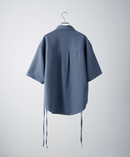 VELNUS(ベルナス)の「【VELNUS】Side cord design loose short sleeve regular collar shirt/サイドコードデザイン ルーズ半袖レギュラーカラーシャツ(シャツ/ブラウス・メンズ・ブラック/ブルー/ホワイト/バーガンディー・L/M/S)」の17枚目の写真