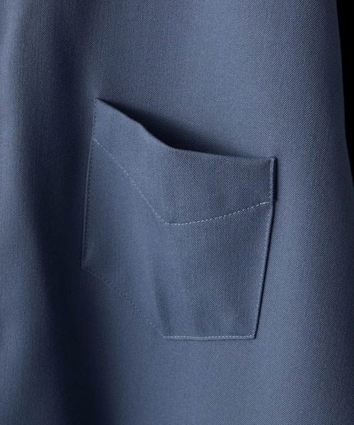 VELNUS(ベルナス)の「【VELNUS】Side cord design loose short sleeve regular collar shirt/サイドコードデザイン ルーズ半袖レギュラーカラーシャツ(シャツ/ブラウス・メンズ・ブラック/ブルー/ホワイト/バーガンディー・L/M/S)」の22枚目の写真