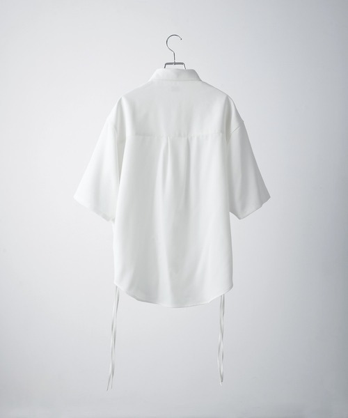 VELNUS（ベルナス）の「【VELNUS】Side cord design loose short sleeve regular collar shirt/サイドコードデザイン ルーズ半袖レギュラーカラーシャツ（シャツ/ブラウス・メンズ・ブラック/ブルー/ホワイト/バーガンディー・L/M/S）」の14枚目の写真