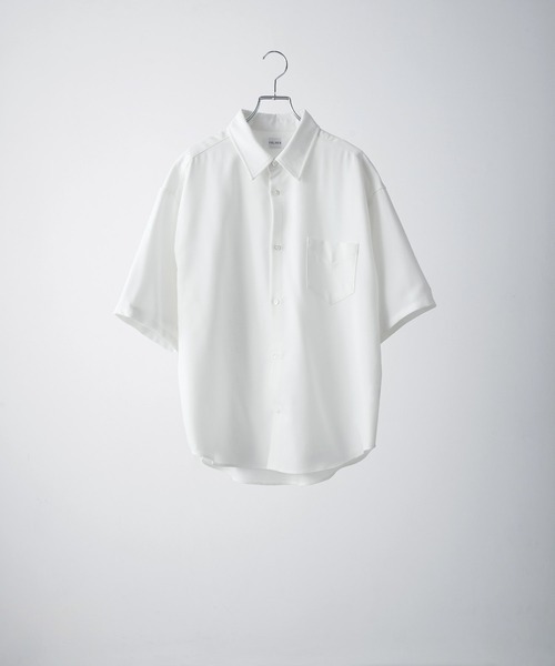 VELNUS（ベルナス）の「【VELNUS】Side cord design loose short sleeve regular collar shirt/サイドコードデザイン ルーズ半袖レギュラーカラーシャツ（シャツ/ブラウス・メンズ・ブラック/ブルー/ホワイト/バーガンディー・L/M/S）」の15枚目の写真
