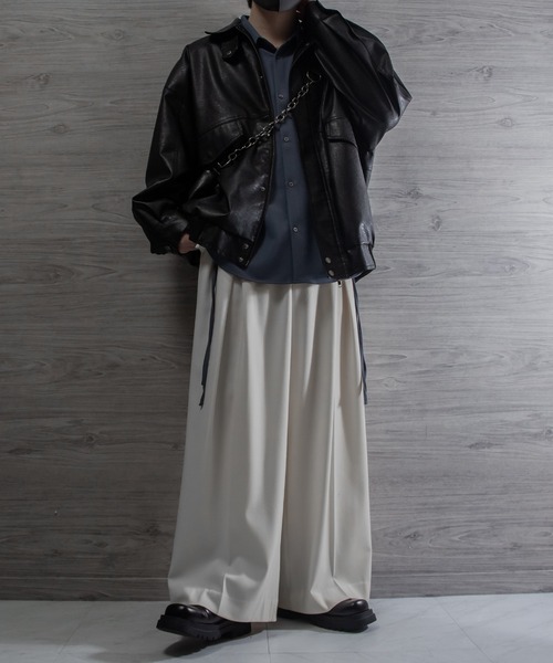 VELNUS(ベルナス)の「【VELNUS】Side cord design loose short sleeve regular collar shirt/サイドコードデザイン ルーズ半袖レギュラーカラーシャツ(シャツ/ブラウス・メンズ・ブラック/ブルー/ホワイト/バーガンディー・L/M/S)」の11枚目の写真