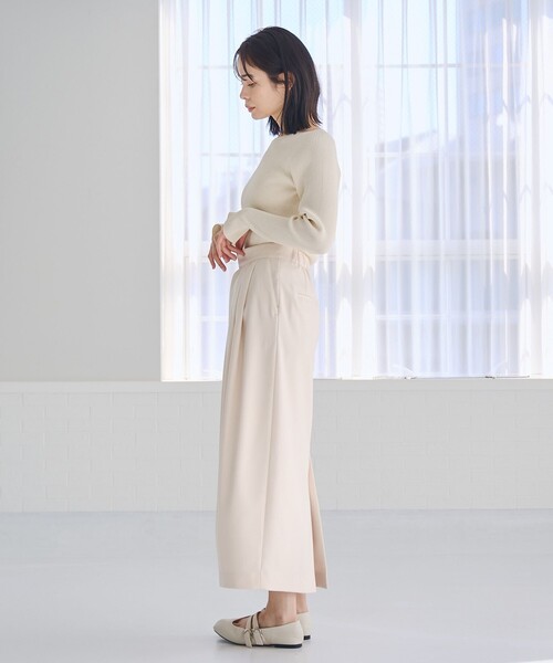 RONEL(ロネル)の「コクーンロングスカート(スカート・レディース・ブラック/ナチュラル/ダークグリーン・S/M/L)」の10枚目の写真
