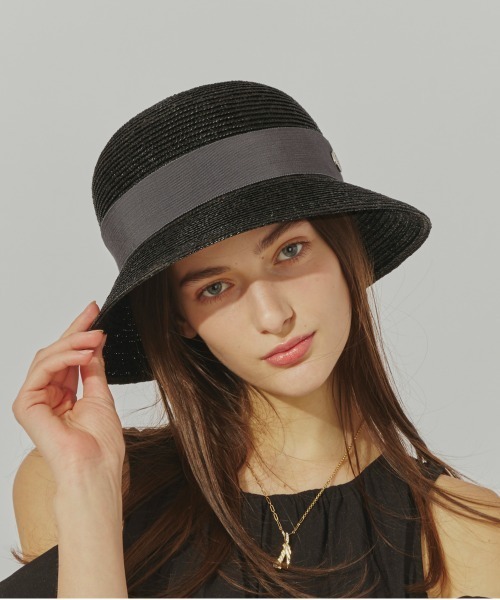 帽子 Chapeau d' O OX Back Ribbon Cloche Chapeau d'O Chapeau d' O OX Back Ribbon Cloche
