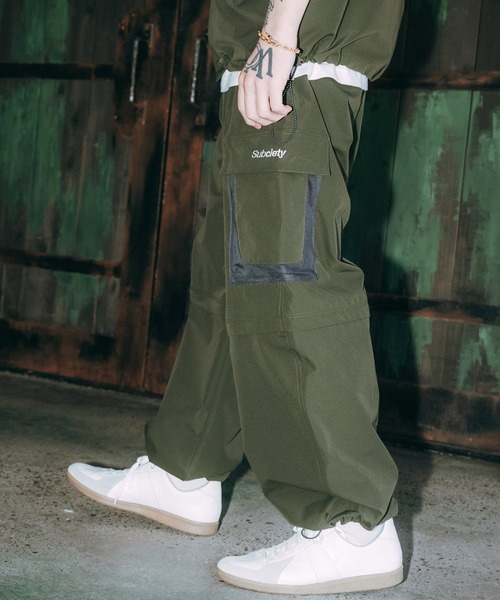 Subciety（サブサエティ）の「Ripstop 2way cargo pants（カーゴパンツ・メンズ・ブラック/カモフラージュ/オリーブ・LARGE/MEDIUM/SMALL/X-LARGE）」の16枚目の写真