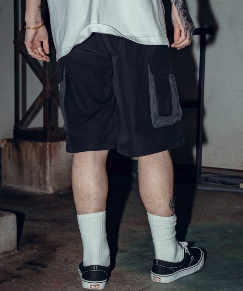 Subciety（サブサエティ）の「Ripstop 2way cargo pants（カーゴパンツ・メンズ・ブラック/カモフラージュ/オリーブ・LARGE/MEDIUM/SMALL/X-LARGE）」の9枚目の写真