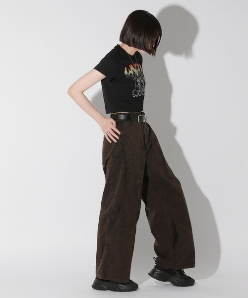 Anui（アニュイ）の「【UNISEX/2サイズ展開】ヴィンテージケミカルパンツ（その他パンツ・レディース・ブラック・MEDIUM/SMALL）」の8枚目の写真