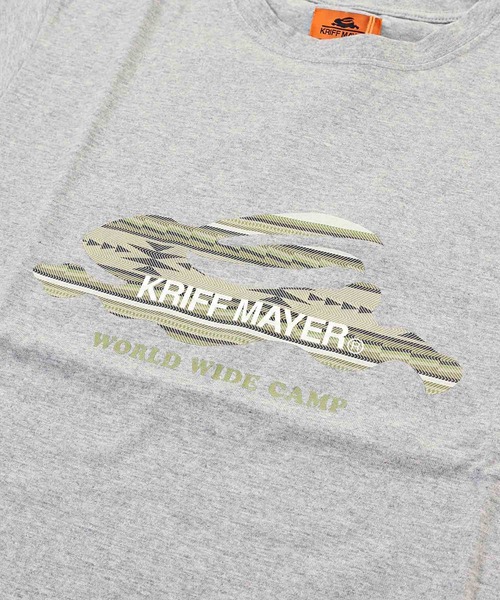 KRIFF MAYER（クリフメイヤー）の「フランイングラビット柄ロゴチュニック（Tシャツ/カットソー・レディース・チャコール/ブルー/カラフル/コーラル/グレー/オフホワイト/イエロー・MEDIUM/LARGE）」の15枚目の写真