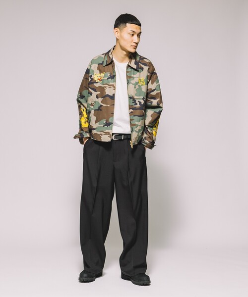 FREAK'S STORE（フリークスストア）の「FREAK’S STORE/フリークスストア ワイドストレートシルエット ワンタック スラックスパンツ（スラックス・メンズ・チャコールグレー/ブラック/その他13・MEDIUM/LARGE）」の18枚目の写真