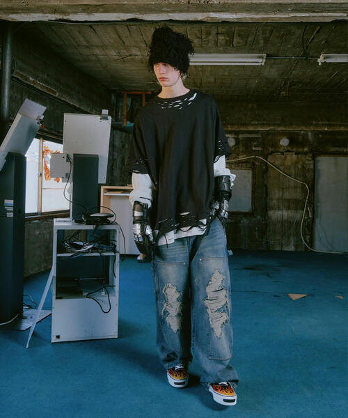 FR(13)NDS(フレンズ)の「FR(13)NDS/フレンズ/Waffle Layer LS(Tシャツ/カットソー・メンズ・グレー/ブラック・F)」の11枚目の写真