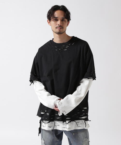 FR(13)NDS(フレンズ)の「FR(13)NDS/フレンズ/Waffle Layer LS(Tシャツ/カットソー・メンズ・グレー/ブラック・F)」の13枚目の写真